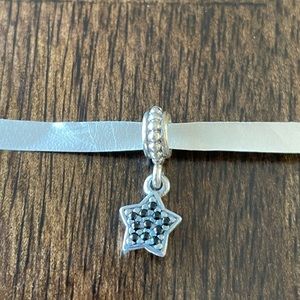 Authentic Black Star Pave Dangle Charm from Pandora.